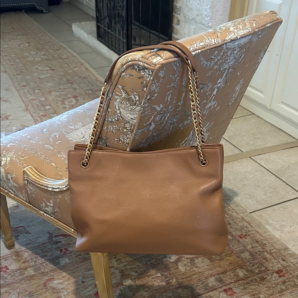 Tory Burch Brown Leather Shoulder Bag
